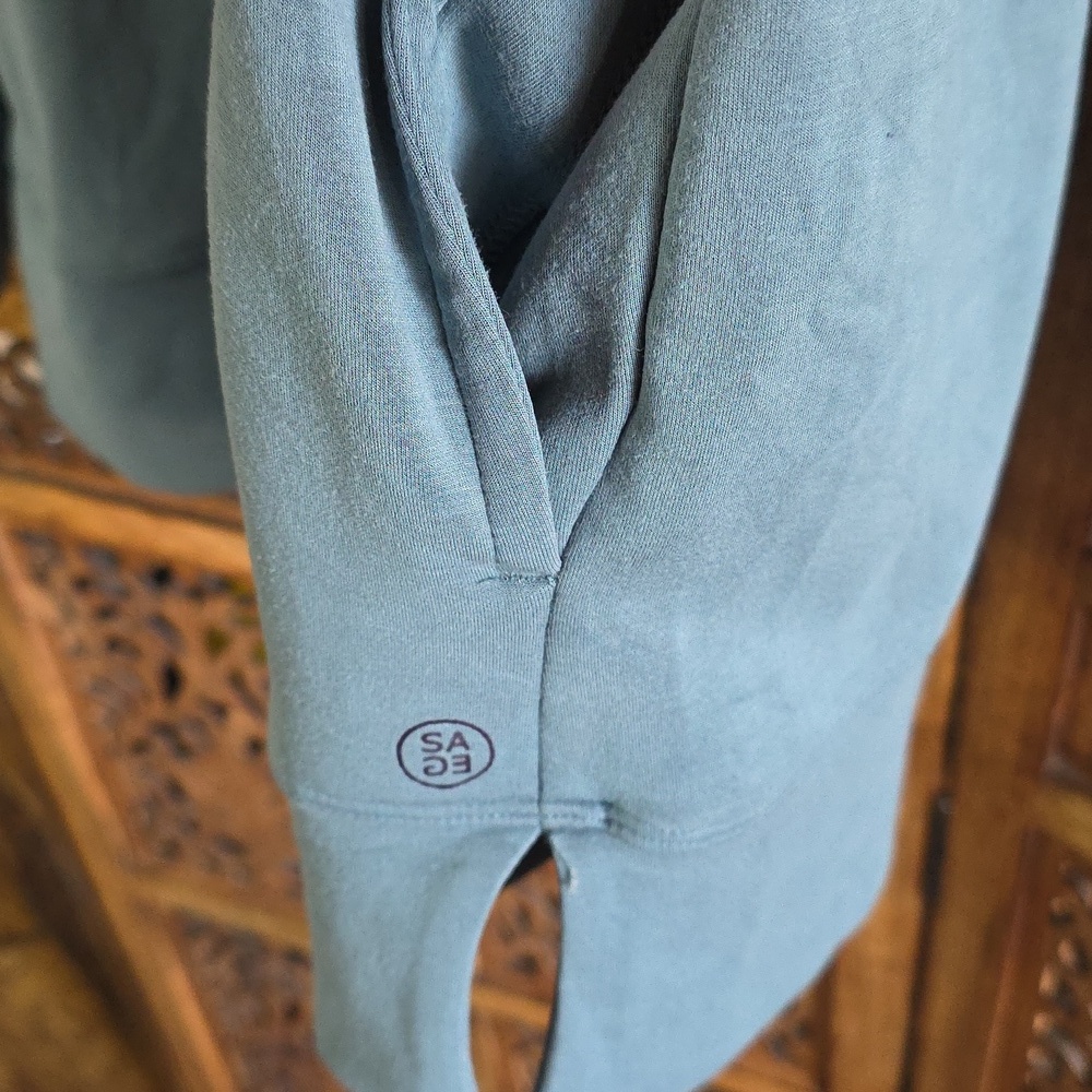 🌟 Casual Green Long Sleeve Sweatshirt - Picture 3 of 6